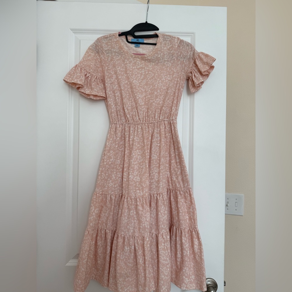 Floral Ruffle Sleeve Dress